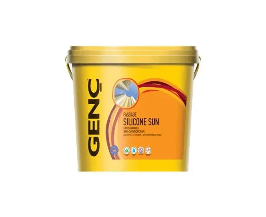 საღებავი ექსტერიერის სილიკონით "SILICONE SUN" 7.5ლტ — ექსტერიერის საღებავი
